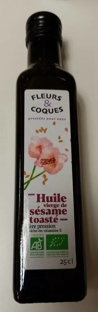 Huile vierge de sésame toasté bio