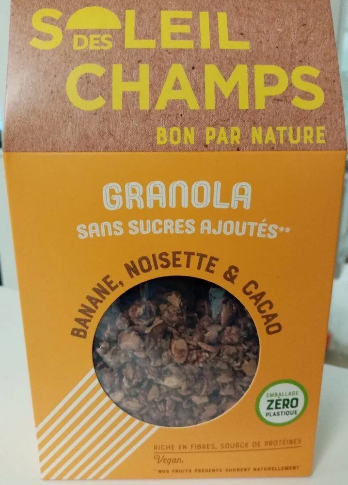 Granola banane noisette cacao
