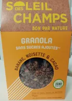 Granola banane noisette cacao