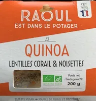 Quinoa Lentilles corail & Noisettes