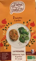 Galettes à poêler Potimarron Lupin et graines de courge
