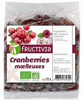 Cranberries moelleuses Bio Fructivia - Sachet 200g