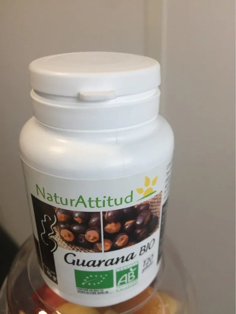 Pilulier De Guarana Bio 120 Gelules