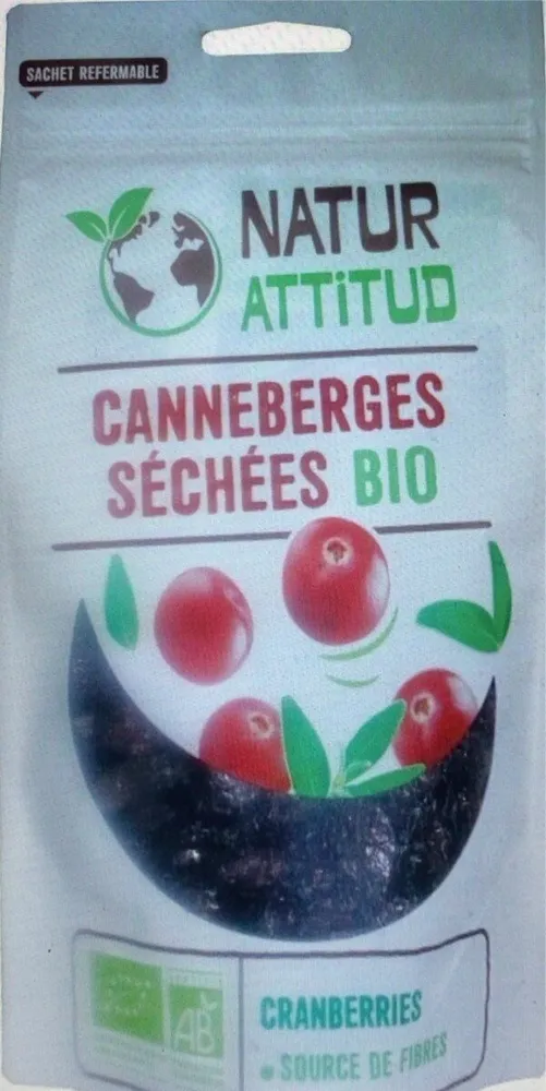 Cranberries Sechees Infusees Bio* Sachet 100G