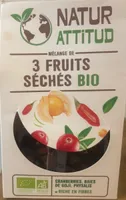 Mélange de 3 fruits séchés bio