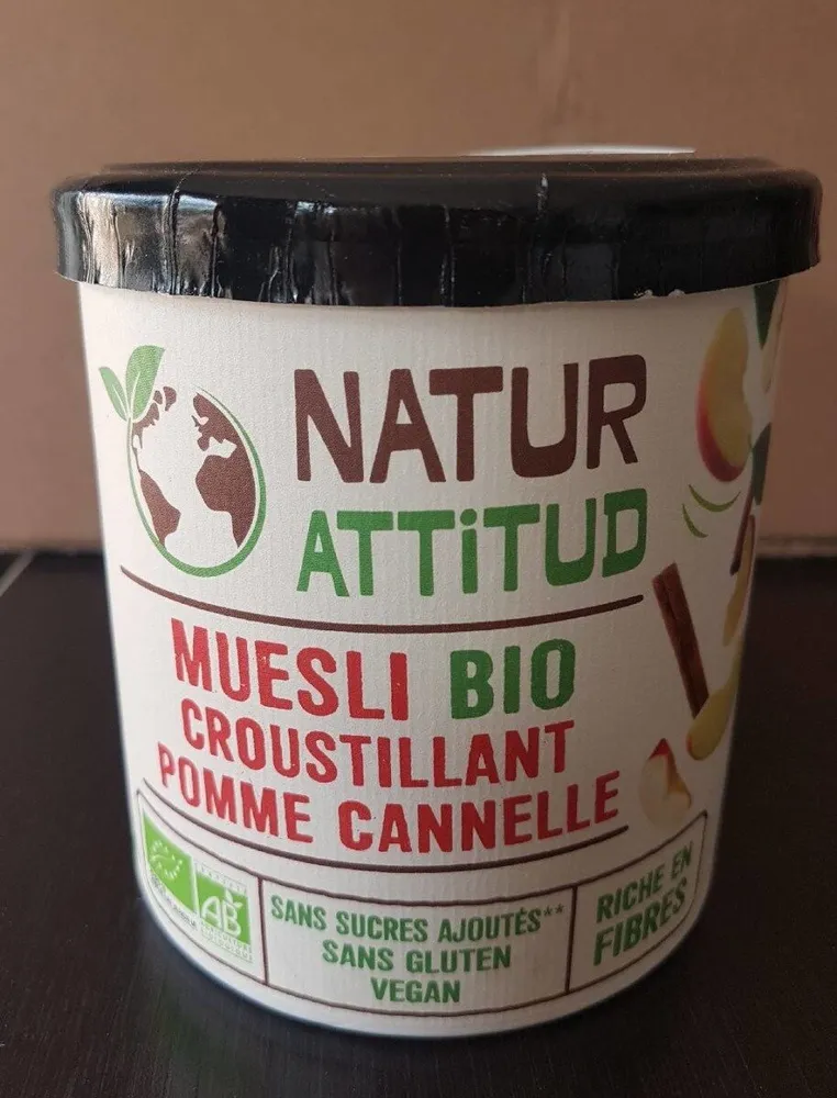 Muesli croustillant pomme cannelle