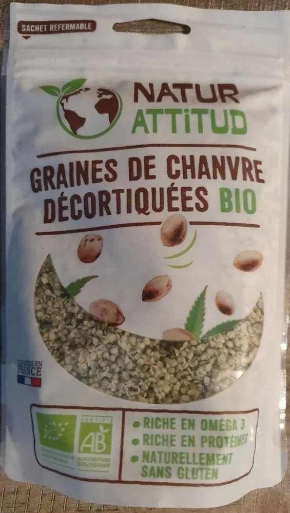 Graines de chanvre décortiquées Bio