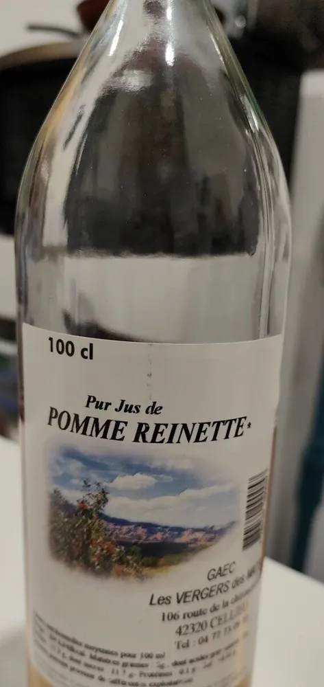 Pur jus de pomme reinette