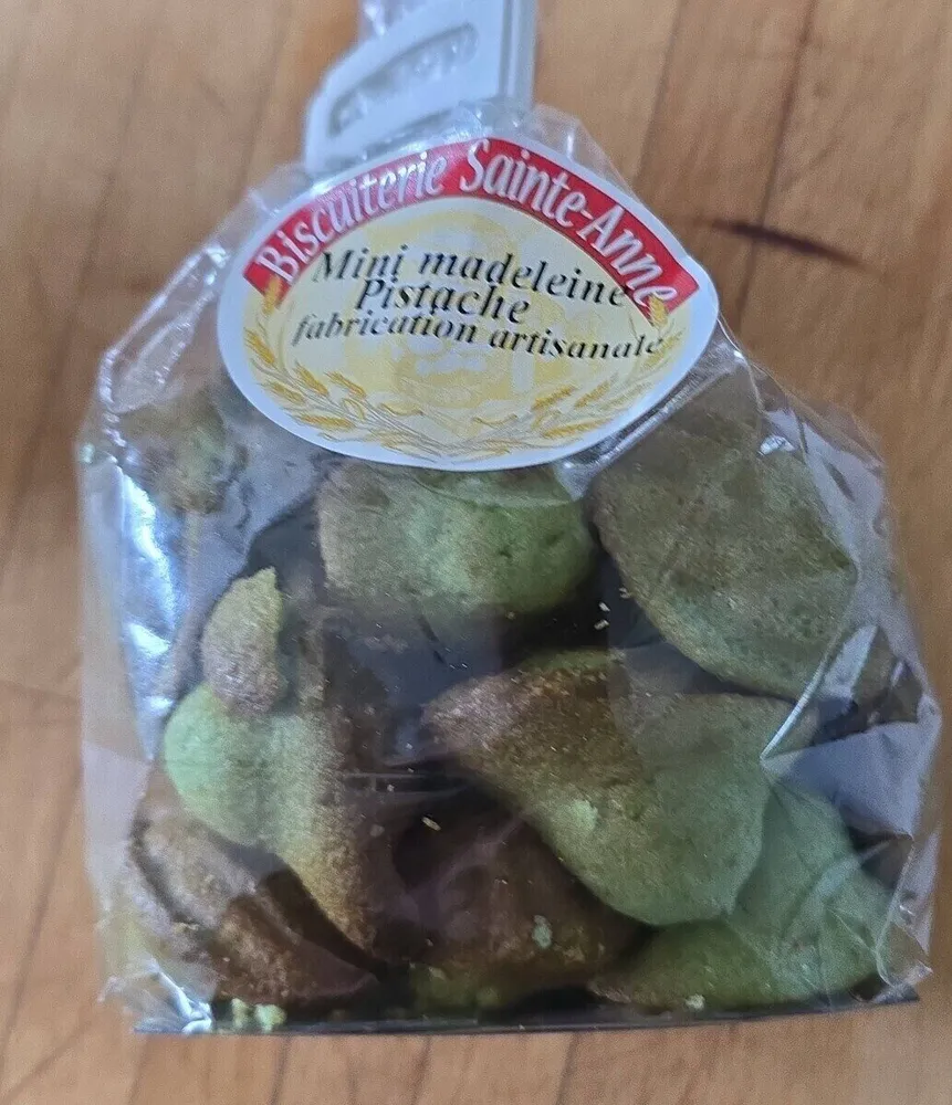 Mini madeleine à la pistache