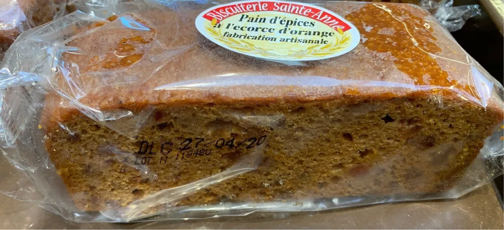 Pain d'epices à l'écorce d'orange