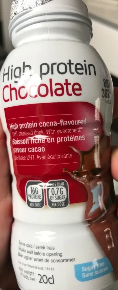 High protein chocolate