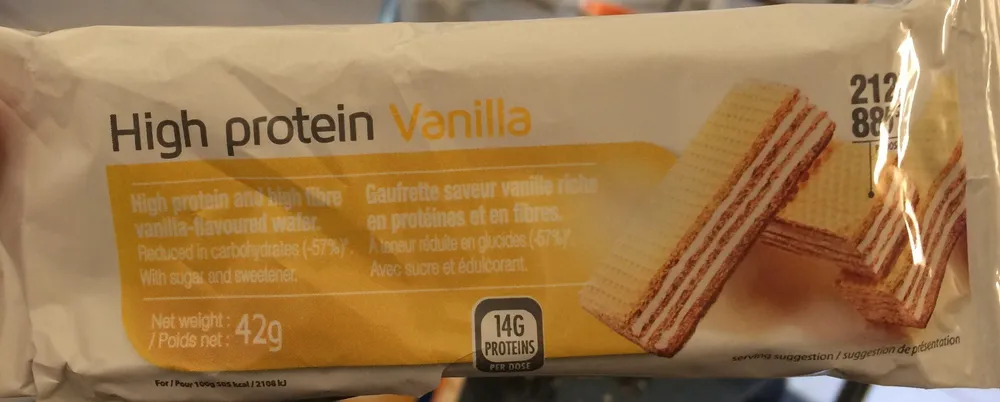 Gaufrette high protein vanille