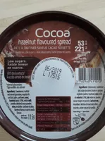 Pâte à tartiner saveur cacao noisette