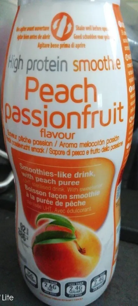 Smoothie pêche passionfruit