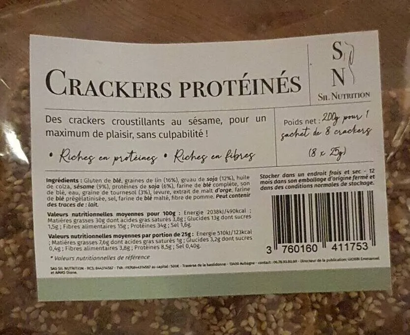 Crackers protéinés