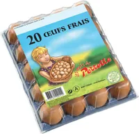 20 œufs frais Perrette datés sur la coquille