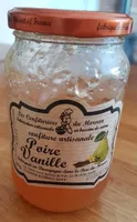 Confiture artisanale poire vanille