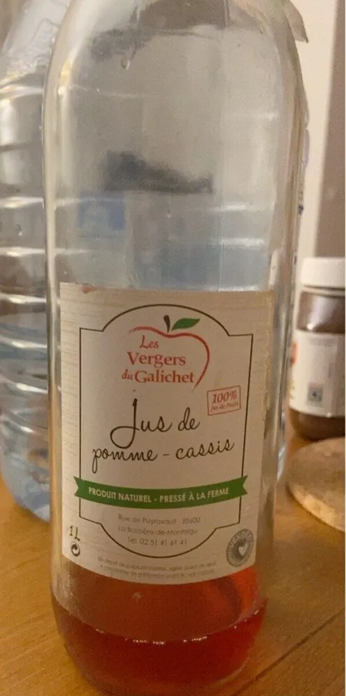 Jus de pomme-cassis