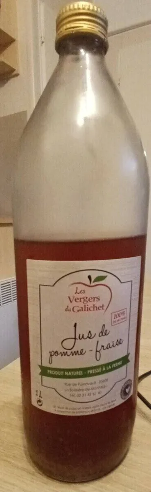 Jus pomme fraise