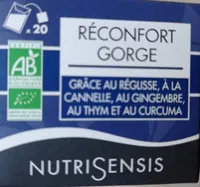 Infusion nutrisensis réconfort de la gorge