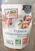 Cubes de gingembre confit