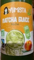 Matcha glacé pêche
