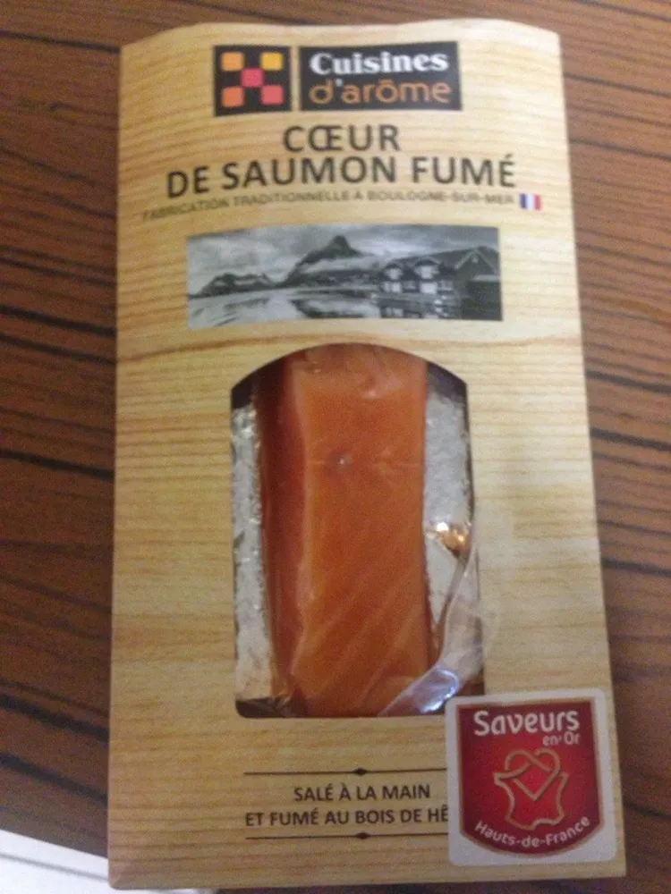 Coeur de saumon fume