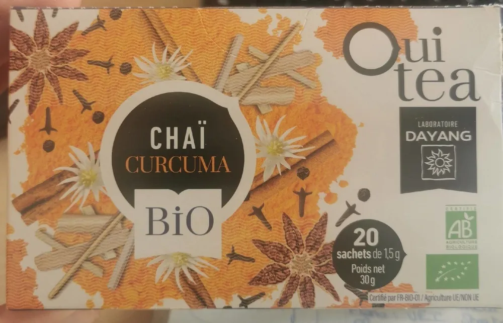 Chaï curcuma bio