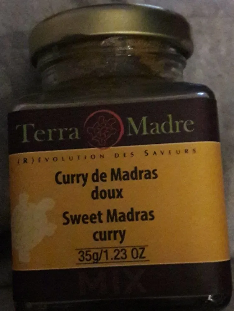 Curry De Madras Doux Bio