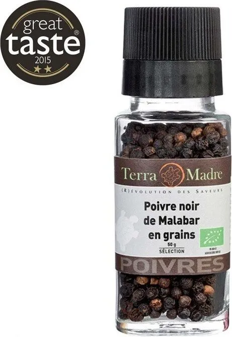 Poivre Noir Bio De Malabar En Grains