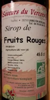 Sirop de fruits rouges