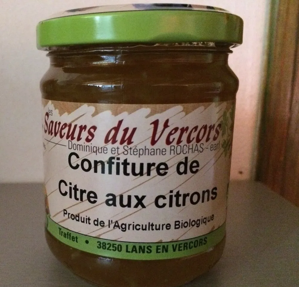 Confiture de citre aux citrons