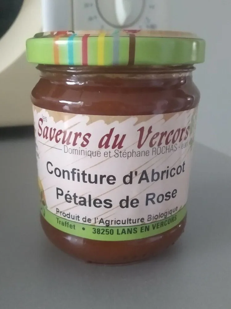 Confiture d'abricot Pétales de Rose