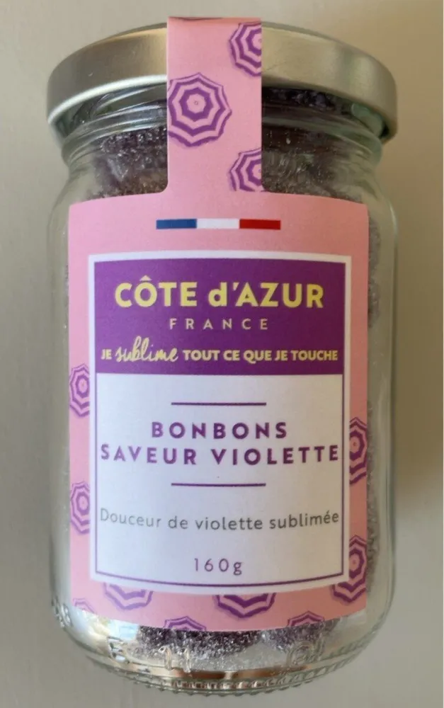 Bonbons saveur violette