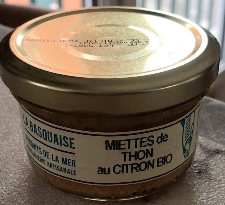 Miettes de thon au citron bio