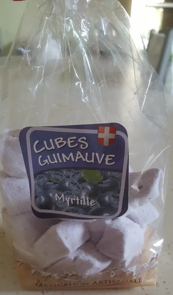 Cubes guimauve Myrtille