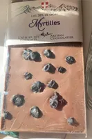 Tablette de chocolat lait myrtille