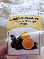 Cubes guimauve citron meringué-mûre