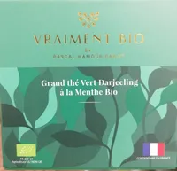 Grand thé Vert Darjeeling à la Menthe Bio