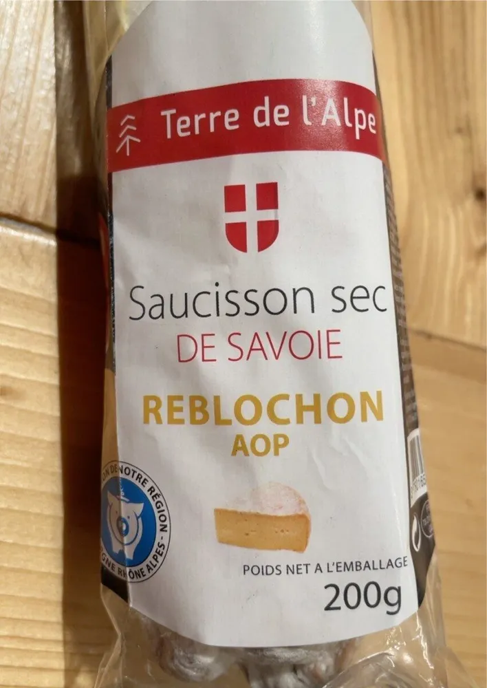 Saucisson sec de savoie reblochon AOP