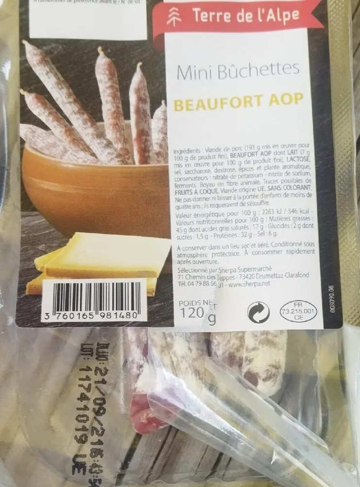 Mini bûchettes Beaufort aop