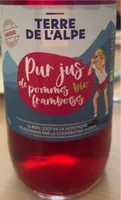 Pur jus de pomme framboises