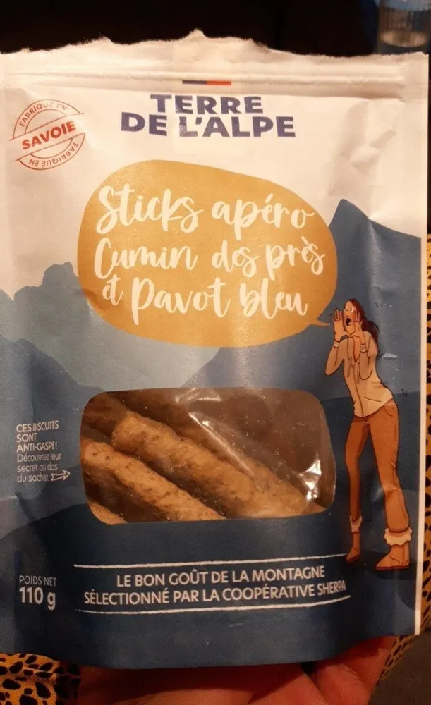 Sticks apéro cumin des près et pavot bleu