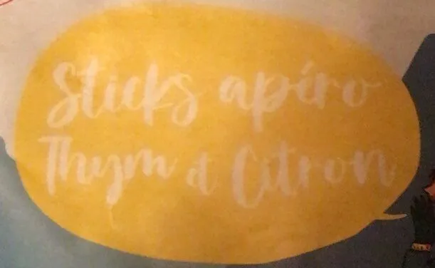 Sticks apéro thym et citron