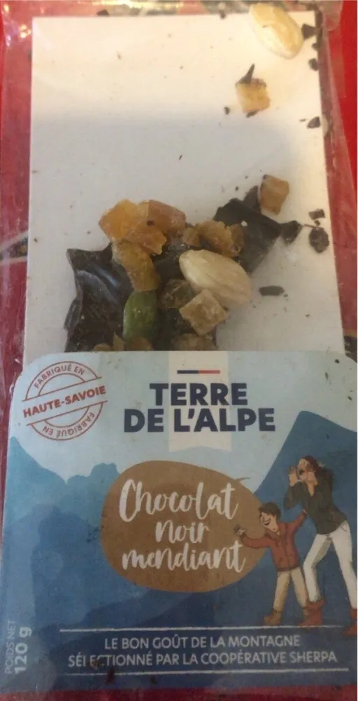 Chocolat noir mendiant