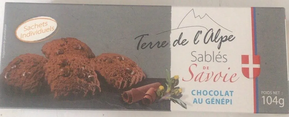 Sablés de Savoie chocolat au génépi