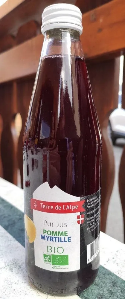Pur jus pomme myrtille