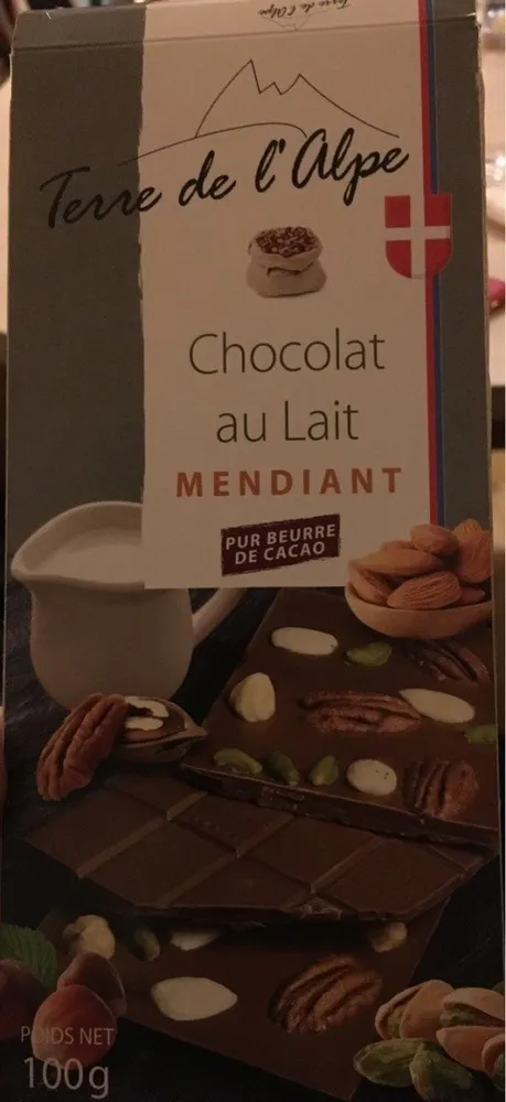 Chocolat au lait Mendiant