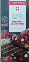 Chocolat Noir Mendiant Cranberries