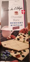 Chocolat blanc mendiant myrtille